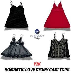 Y2K Romantic Love Story Cami Tops - 09 pieces - EV0009